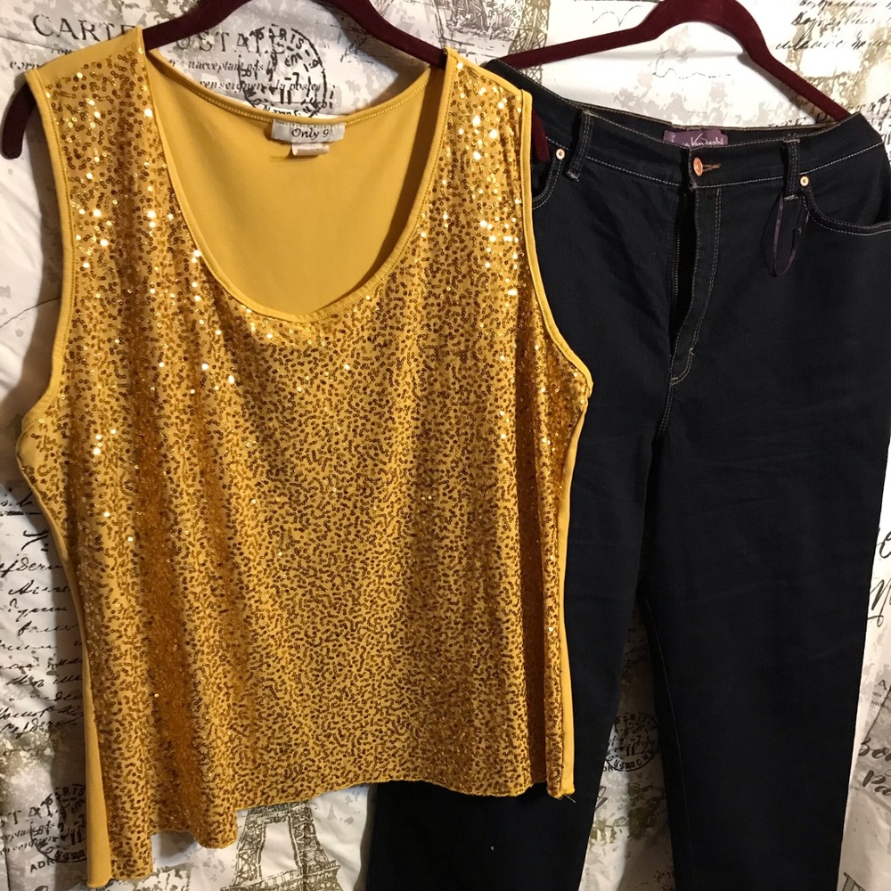 Blouse and jeans
